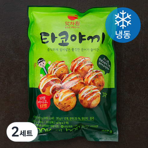 세미원푸드 맛차림 타코야끼 + 소스 + 가쓰오팩 세트 422g (냉동), 2세트