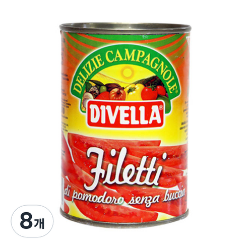 디벨라 DIVELLA 토마토통조림 400g, 8개