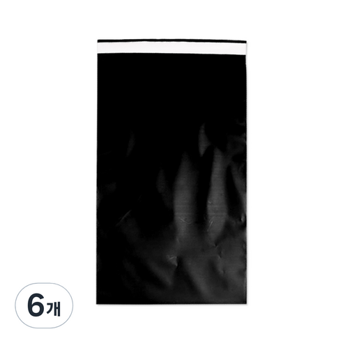 HDPE 택배 봉투 고급형 블랙 100p, 6개