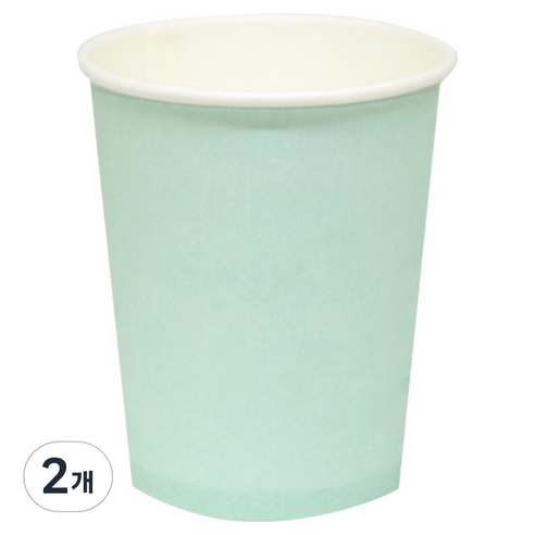 스완 일회용 카페용기 민트 84mm 295ml, 2개
