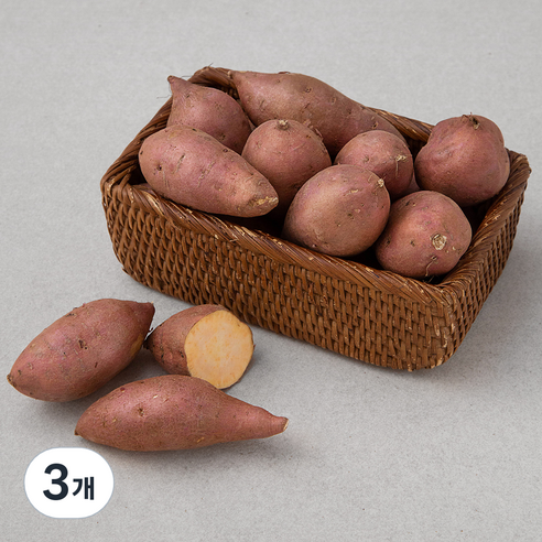 국내산 한입 호박고구마, 1.5kg, 3개