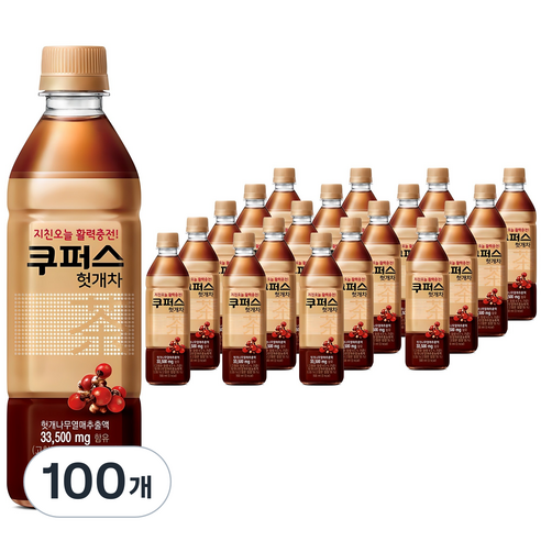 팔도 쿠퍼스 헛개차, 100개, 500ml