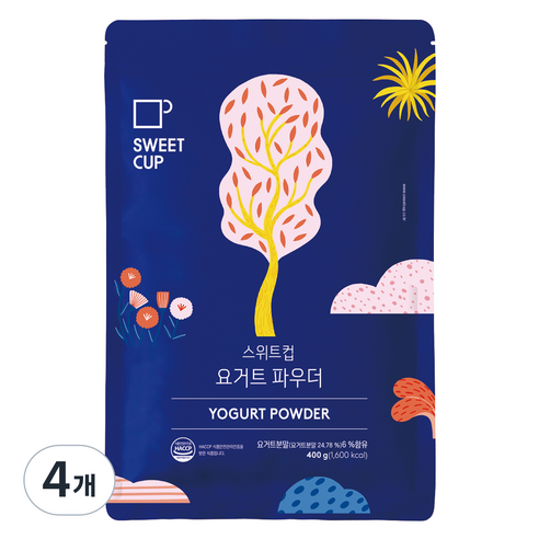 스위트컵 요거트 파우더, 400g, 1개입, 4개
