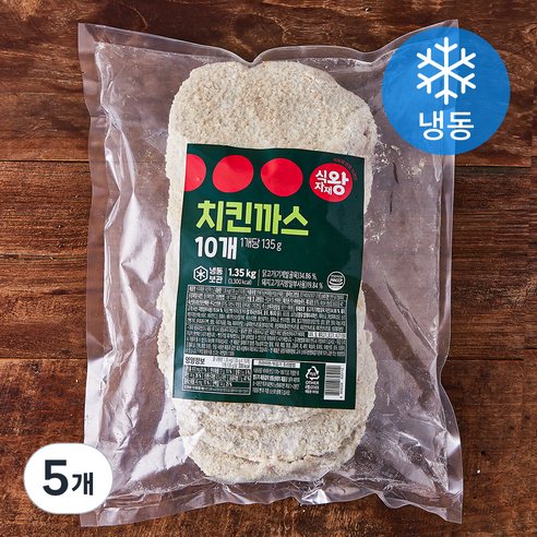 식자재왕 치킨까스 민찌 10개입 (냉동), 1.35kg, 5개