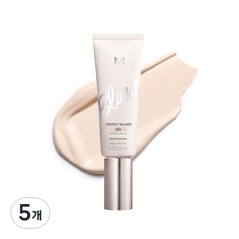 미샤 M 퍼펙트 블랑 비비 SPF50+ PA+++ 40ml, 19호 로지, 5개