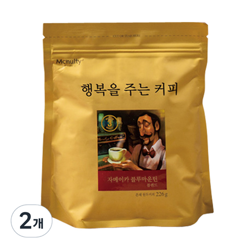 맥널티 자메이카 블루마운틴 블렌드 분쇄 원두커피, 226g, 2개, 핸드드립 커피원두 Best Top5