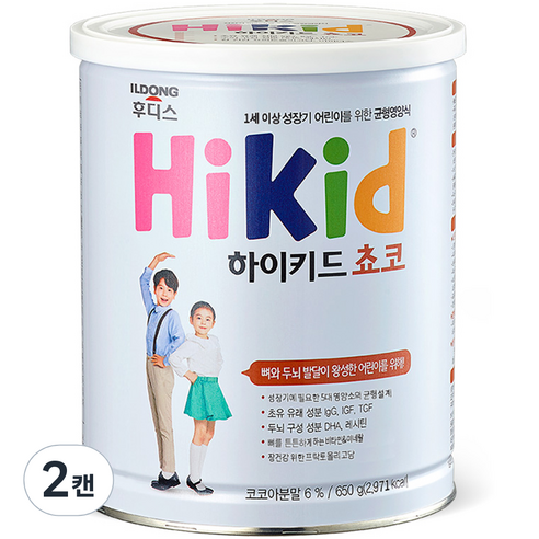 일동후디스 하이키드 쵸코, 코코아맛, 650g, 2개 코코아맛 × 650g × 2개 섬네일