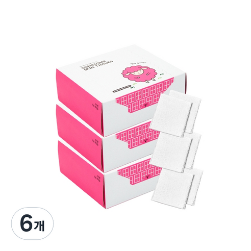 소미썸 티슈화장솜, 100개입, 6개