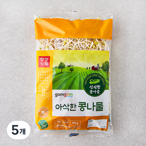 곰곰 아삭한 콩나물, 300g, 5개