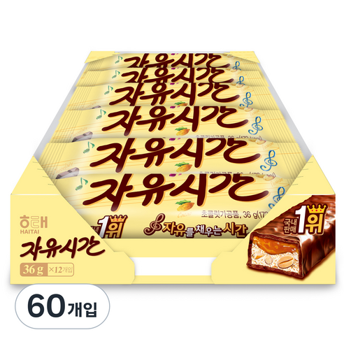 해태제과 자유시간 리얼초코, 36g, 60개입