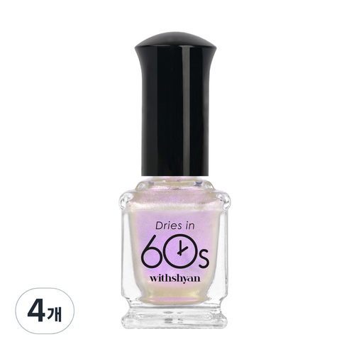 위드샨 60초 매니큐어 9ml, M123 머메이드링, 4개