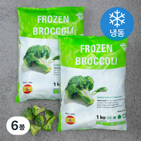 브로컬리 (냉동), 1kg, 6봉