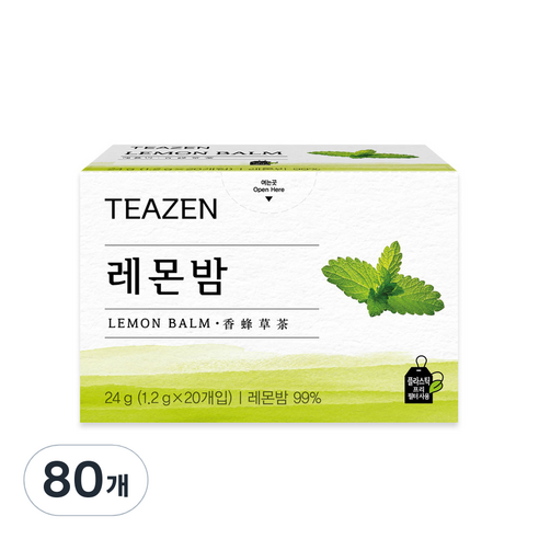 티젠 레몬밤 허브차, 1.2g, 20개입, 4개