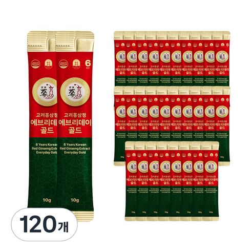 풍년보감 고려홍삼정 에브리데이 골드 홍삼스틱, 10g, 120개