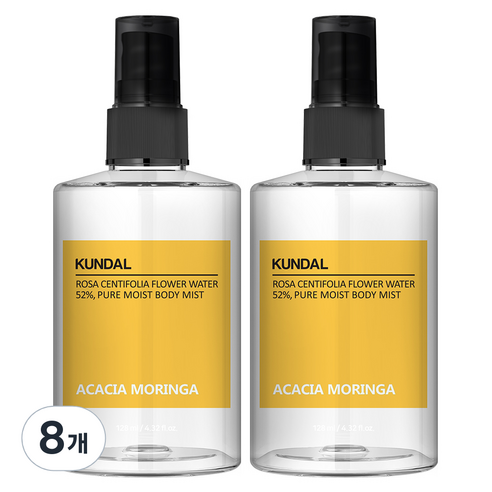 쿤달 퓨어 바디미스트 아카시아모링가향, 128ml, 8개
