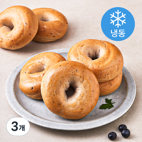 로빈스 블루베리 베이글 (냉동), 110g, 6개입, 3개
