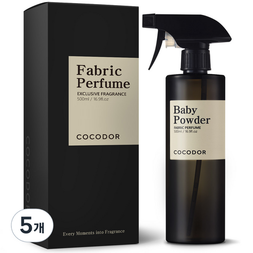 코코도르 룸 앤 패브릭 퍼퓸 섬유탈취제, 500ml, 5개, 베이비 파우더