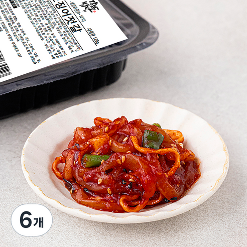강남밥상 오징어 젓갈, 120g, 6개