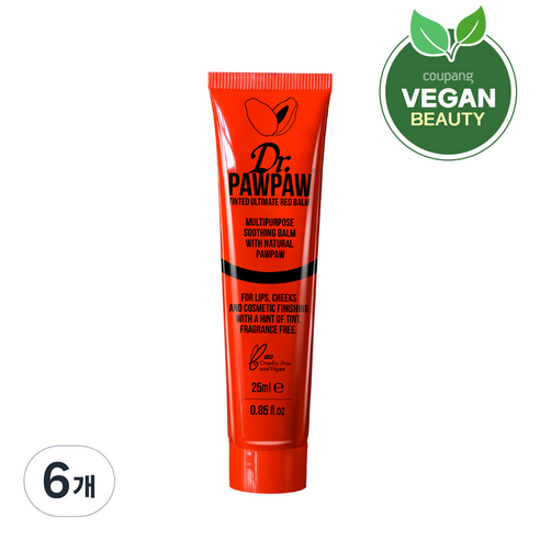 닥터포포 틴티드 얼티메이트 레드 립밤 25ml, 6개