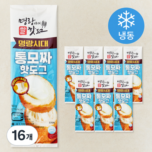 명랑시대쌀핫도그 통모짜 핫도그 (냉동), 90g, 16개, 1개입