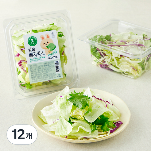 그린래빗 실속 베지믹스, 100g, 12개