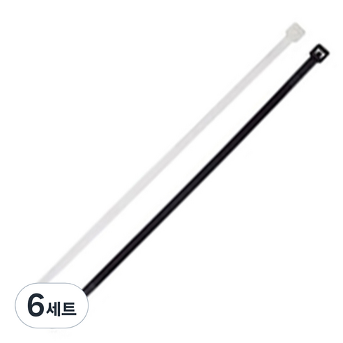 에이버리 케이블타이 혼합 100mm 흑 100p + 백 100p, 6세트