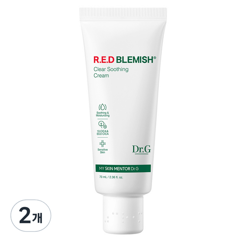 레드 블레미쉬 클리어 수딩 크림 Tube, 70ml, 1개