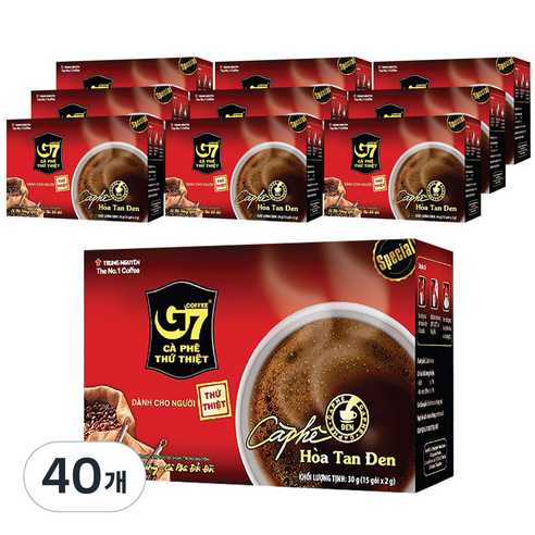 G7 블랙커피, 30g, 15개입, 40개