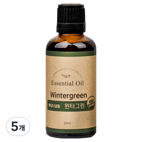 퓨어스 윈터그린 아로마오일, 50ml, 5개