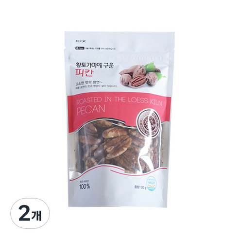 소니가 황토가마에 구운 피칸, 120g, 2개