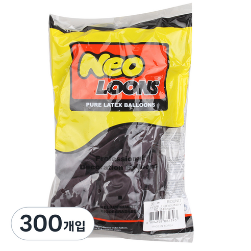 네오룬스 30 cm 라운드풍선, 펄 버건디, 300개입