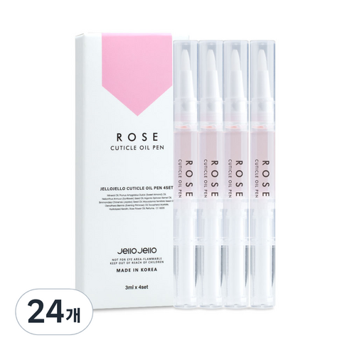 젤로젤로 큐티클 오일펜 로즈, 3ml, 24개