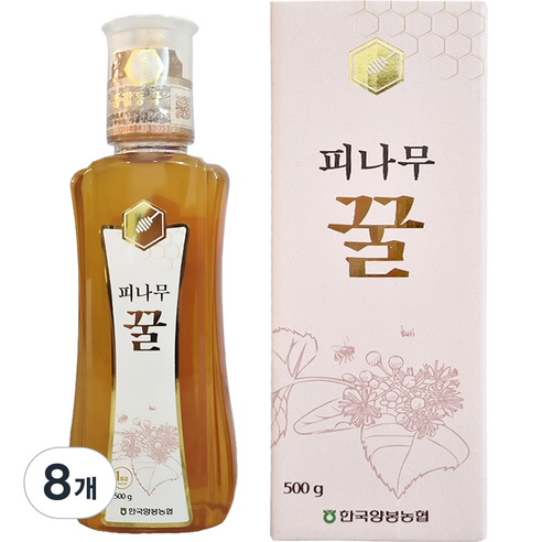 한국양봉농협 피나무 꿀, 500g, 8개