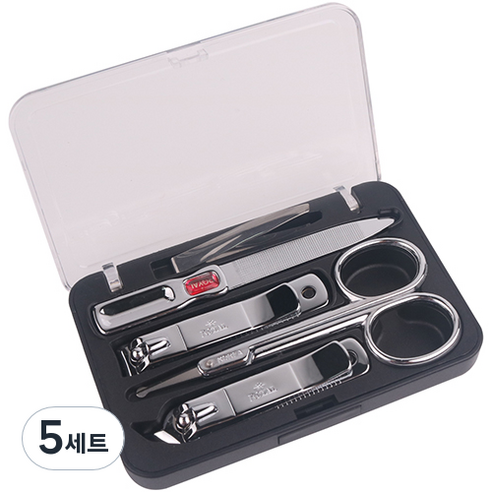 ROYAL 컴팩트 손톱깎이 세트 RKM-050, 5세트, 혼합색상