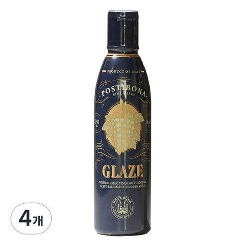 포스티보나 레드 발사믹 글레이즈, 4개, 250ml