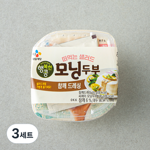 행복한콩 모닝두부 140g + 참깨 드레싱 10g, 150g, 3세트