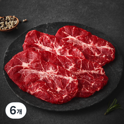 미트엔조이 호주산 부채살 구이용 (냉장), 300g, 6개