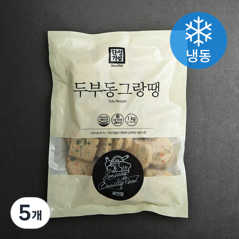 한성기업 두부동그랑땡 (냉동), 1kg, 5개