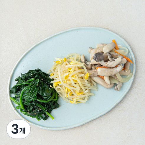 식탁위의사계 가정식 모둠나물 3종, 200g, 3개