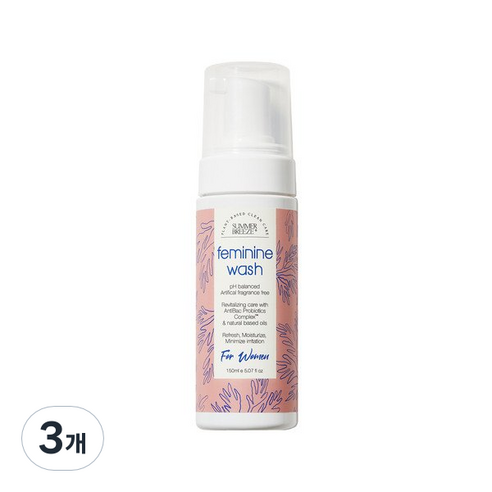 써머브리즈 페미닌워시 청결제, 3개, 150ml