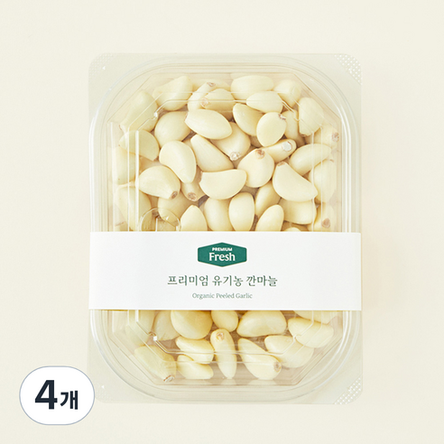 프리미엄 유기농 깐마늘, 200g, 4개