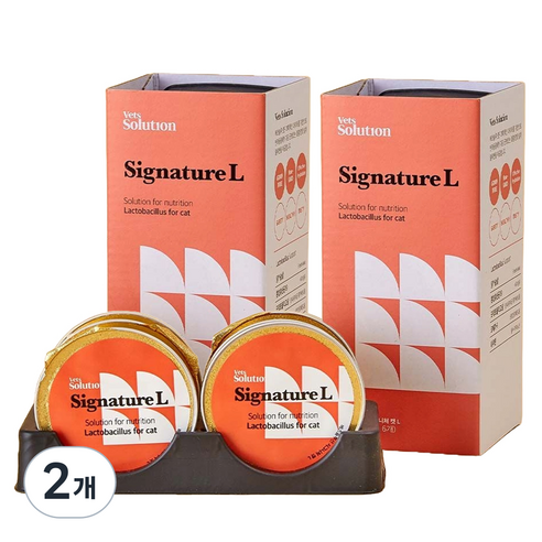 베츠솔루션 강아지 시그니처캔 L 유산균 for cat 6p, 유산균 for cat 12p, 180g, 2개
