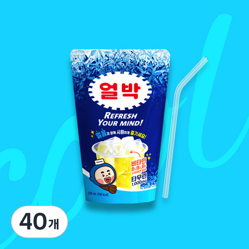 박카스 얼박 음료, 40개, 230ml