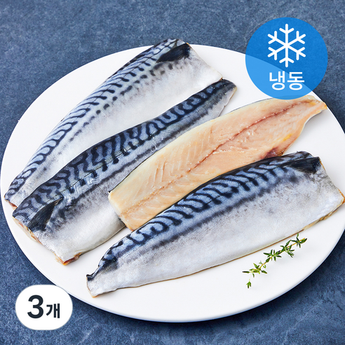 고등어청년 순살 고등어 필렛 (냉동), 3개, 1kg(쪽 당 110~130g)