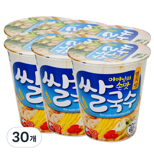 백제 쌀국수 멸치맛, 58g, 30개