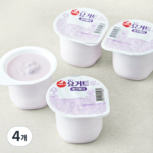 서울우유 요거트 블루베리, 85g, 4개입, 4개