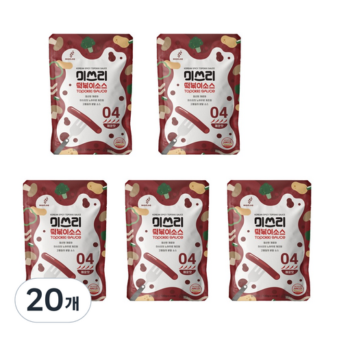 미쓰리 떡볶이 소스 04 매운맛, 100g, 20개