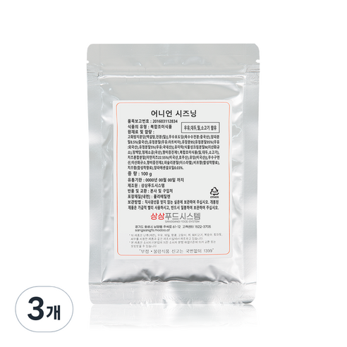 상상푸드시스템 어니언 시즈닝, 100g, 3개