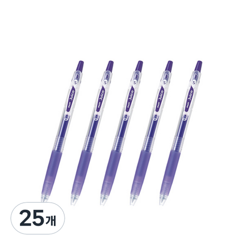 파이롯트 주스 젤잉크펜 0.5mm LJU-10EF, 바이올렛, 25개