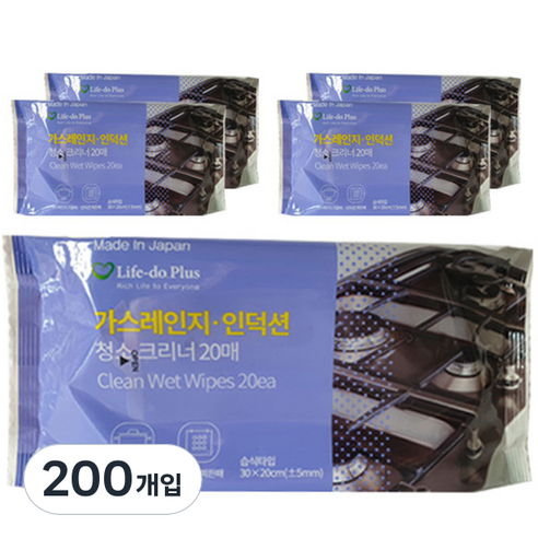 라이프도 크린쿠루 가스레인지 인덕션 청소크리너, 2개